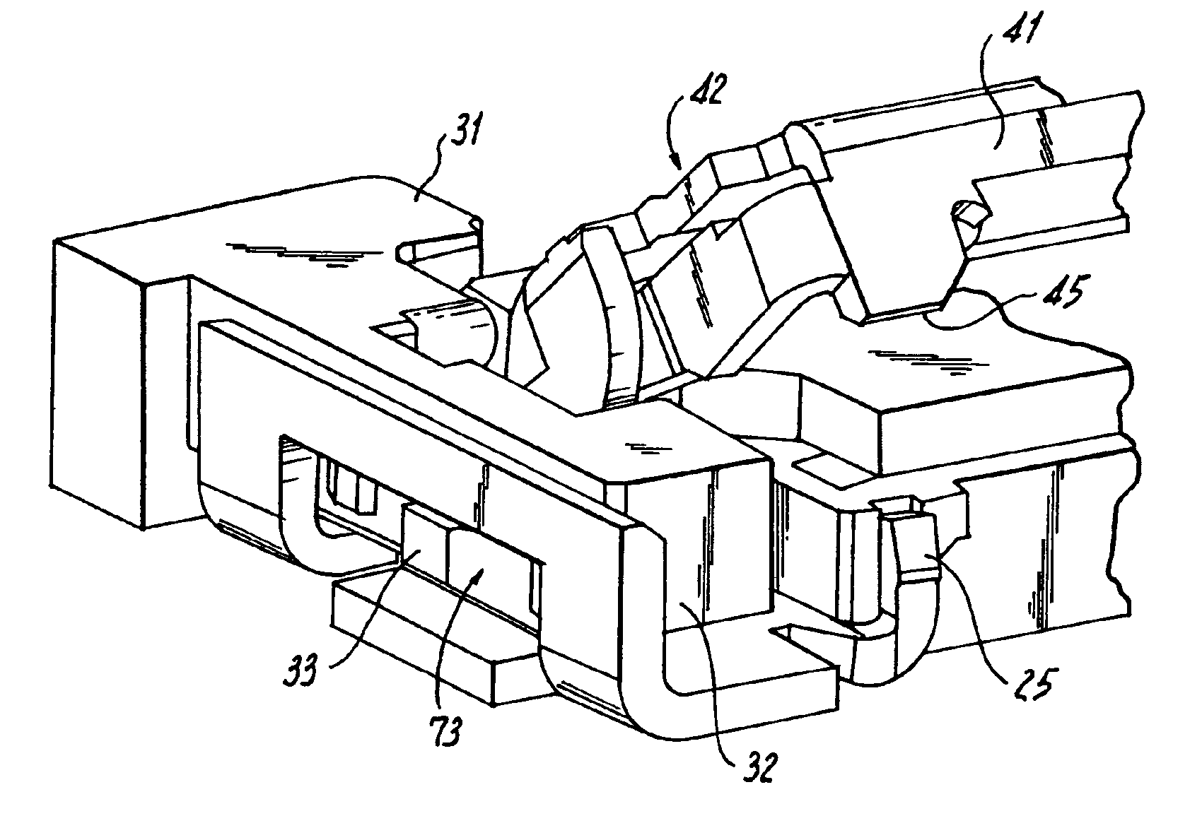 Connector for connecting with flexible substrates