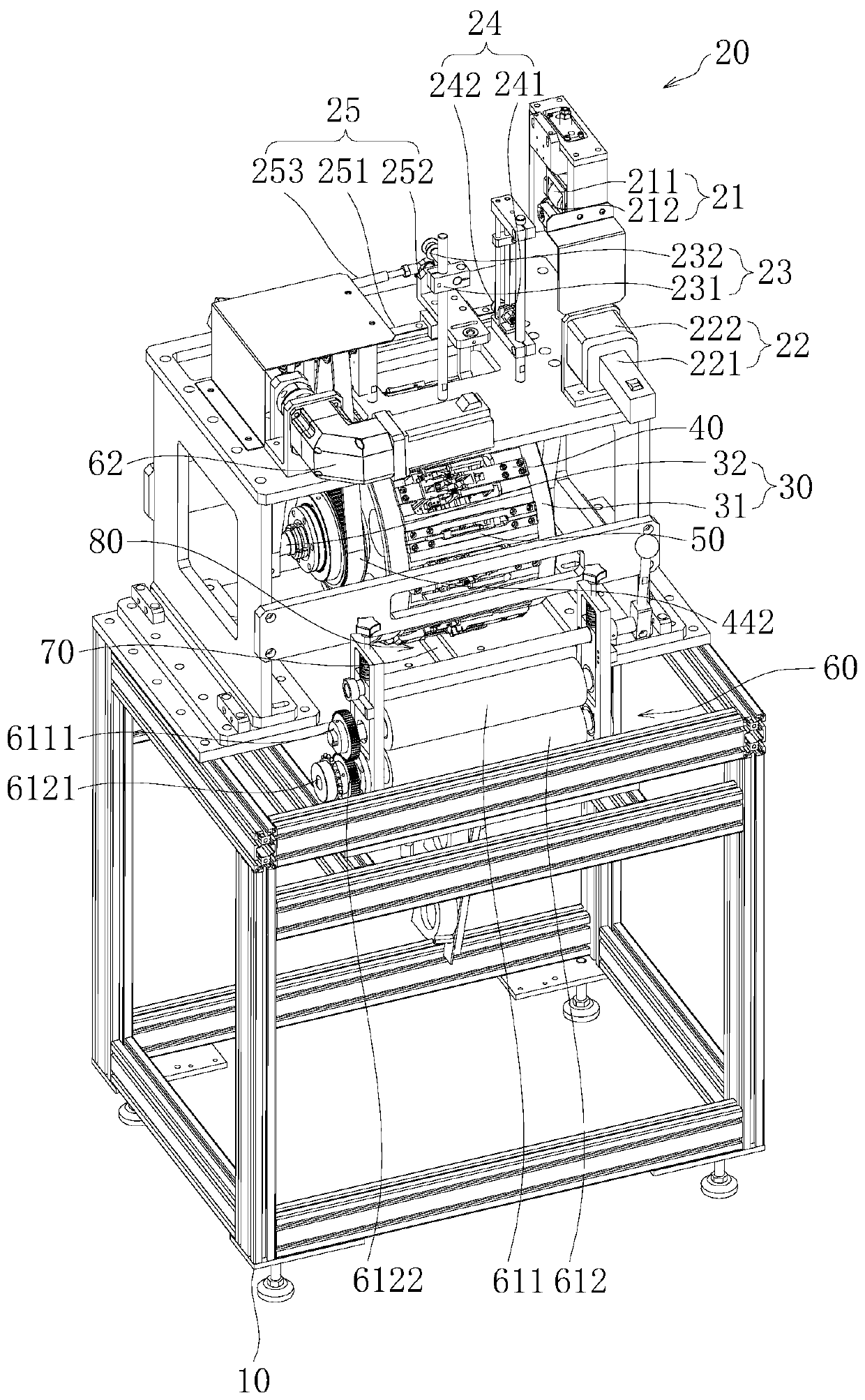 Ear band continuous welding machine