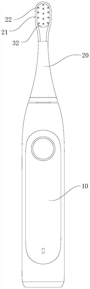 Electric toothbrush easy to clean