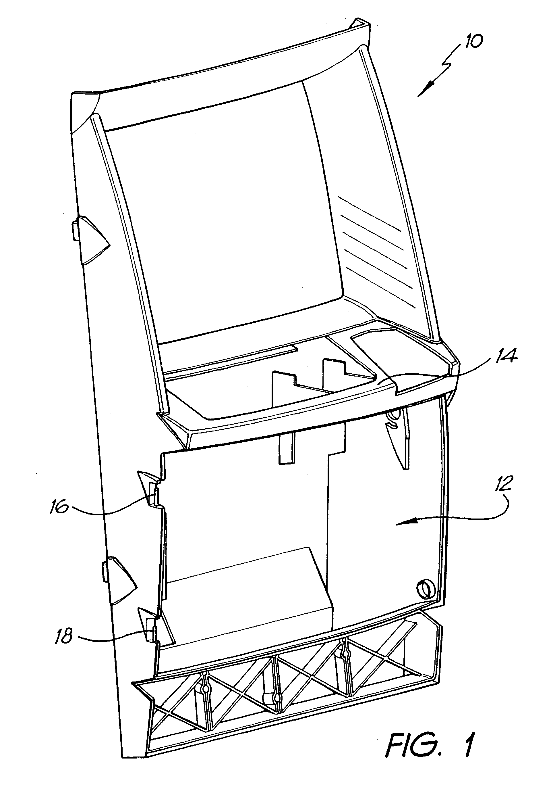 Light chamber for door for gaming machine