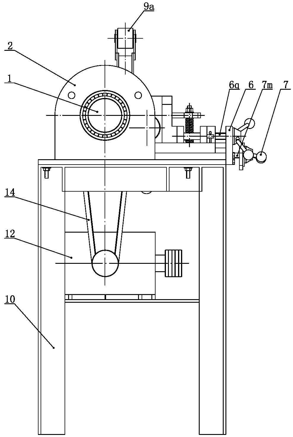 Edge folding mechanism for circular ports and method for edge folding of circular ports