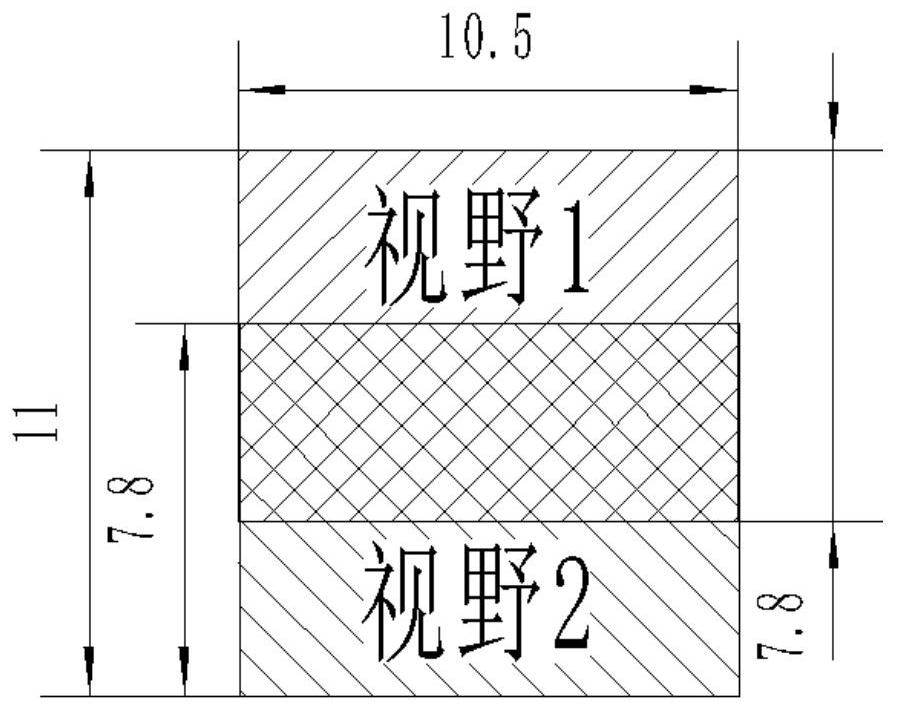 High-precision large-view optical measurement device and detection system