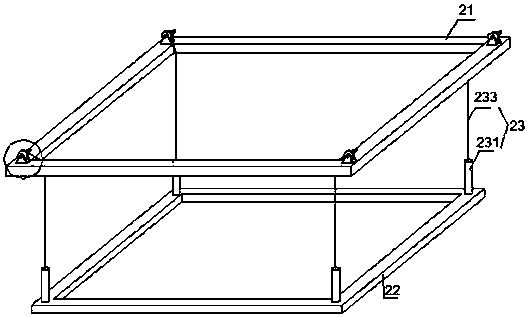 Composite ecological floating bed with telescopic structure