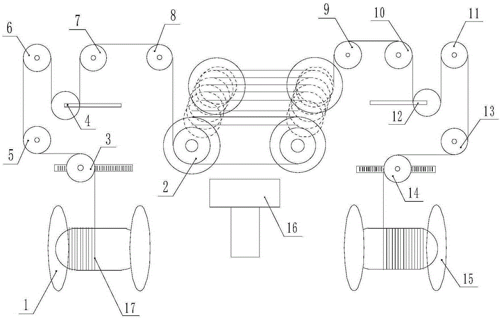 Multi-wire sawing machine used for machining solar cell panel