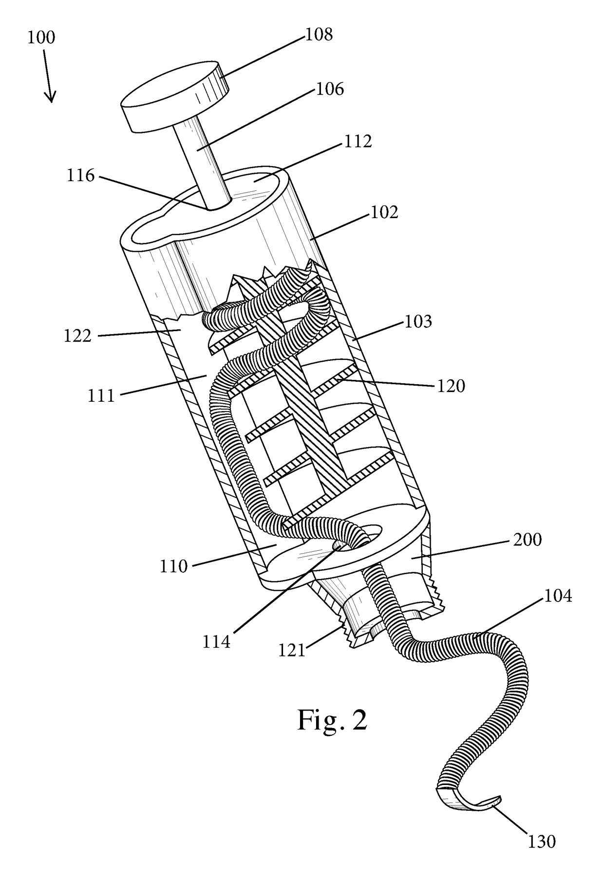 Auger arrangement for unclogging pipes