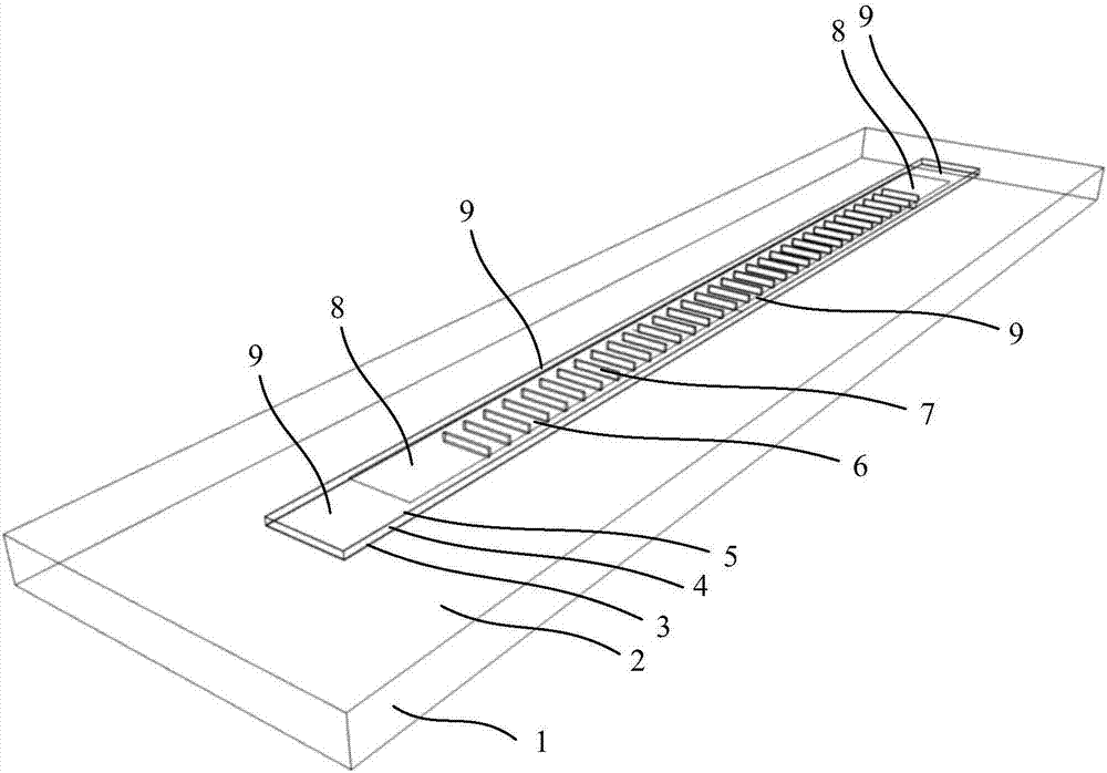 Third-order distributed feedback terahertz quantum cascade laser structure of and making method thereof