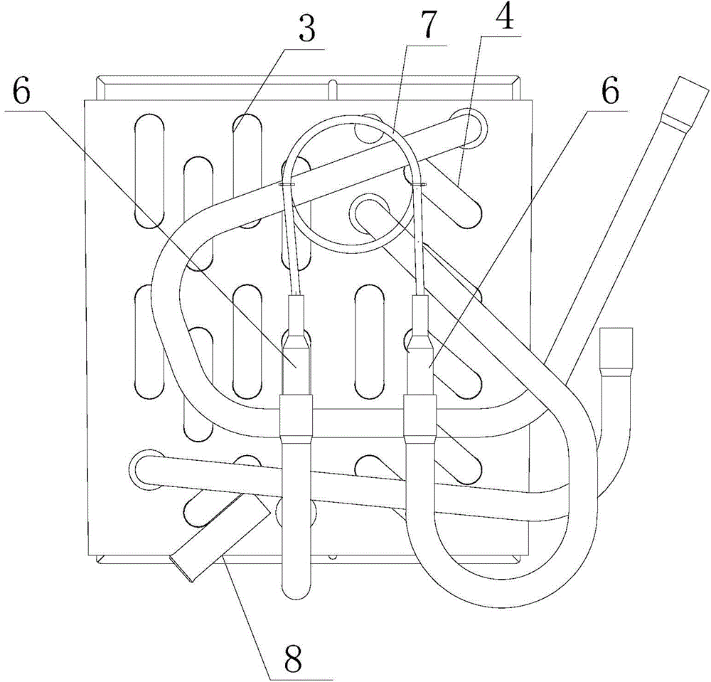 Radiator for dryer in washing machine