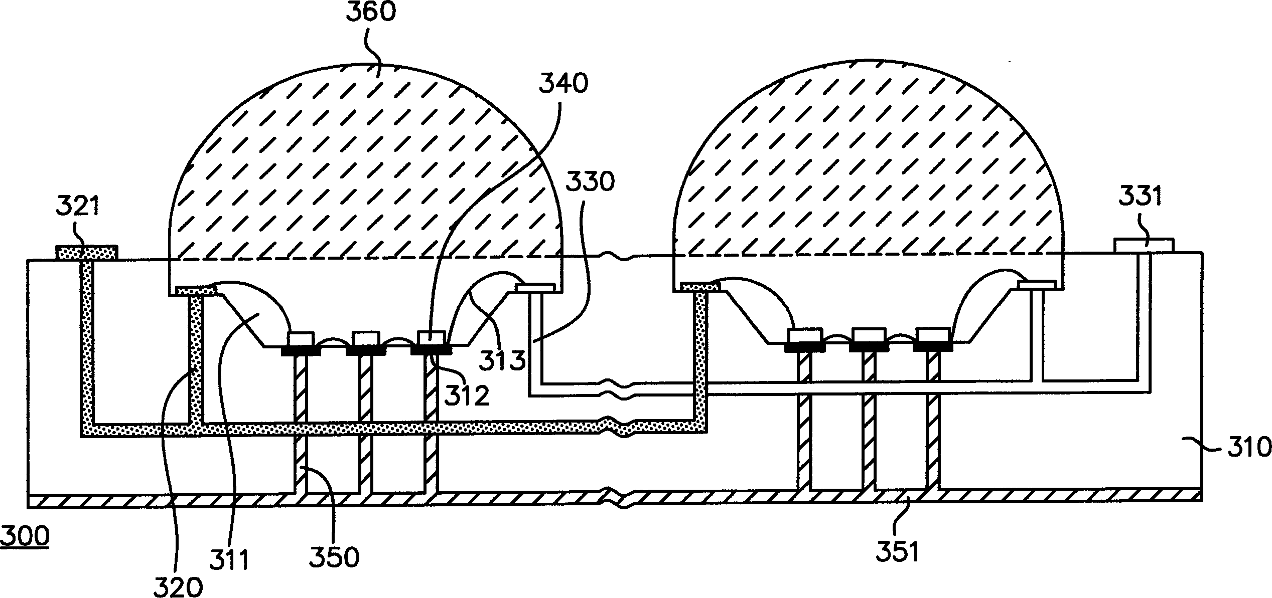 High power LED array module