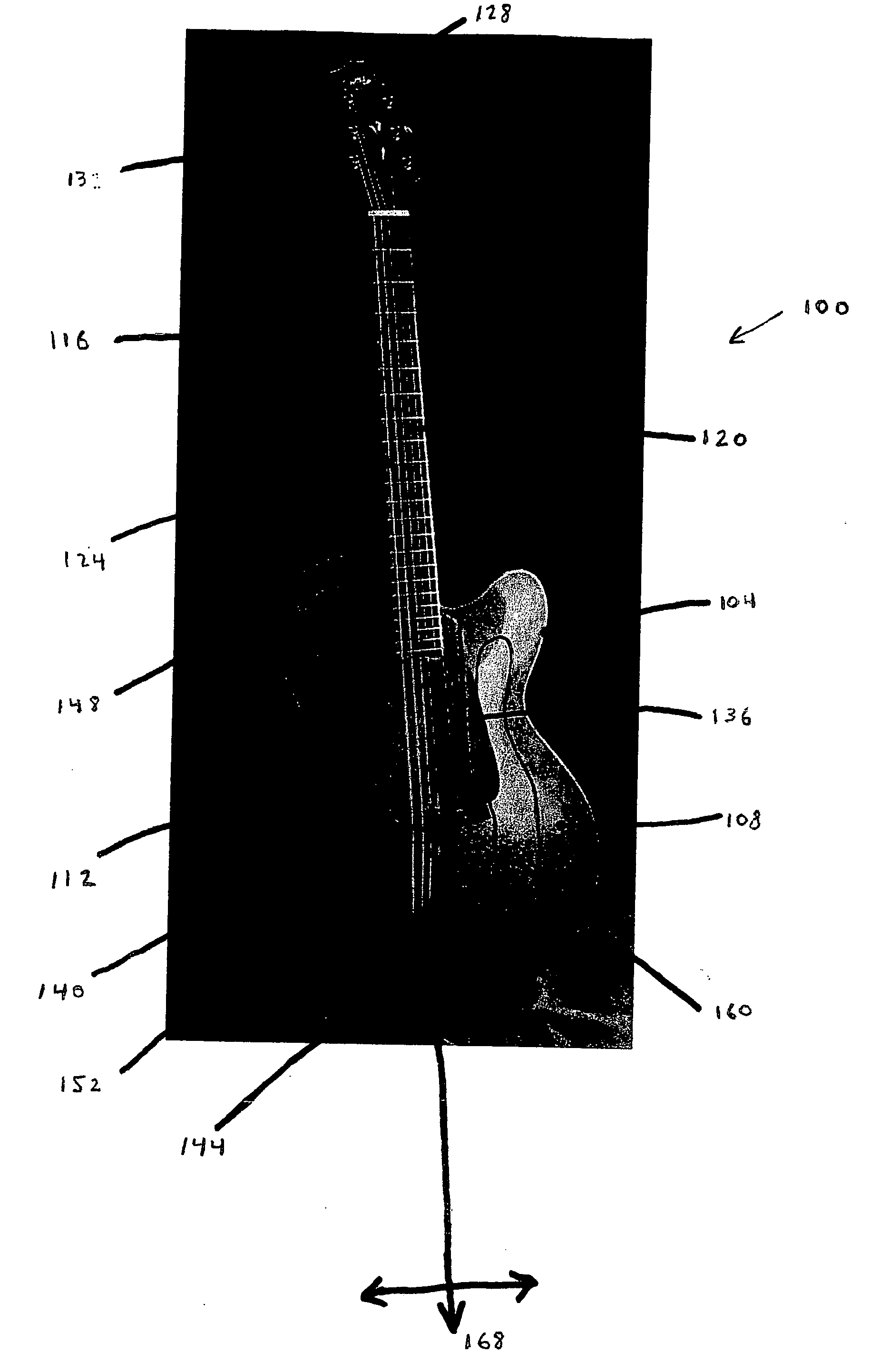 Stringed musical instrument having a hybrid arch-top and flat-top soundboard