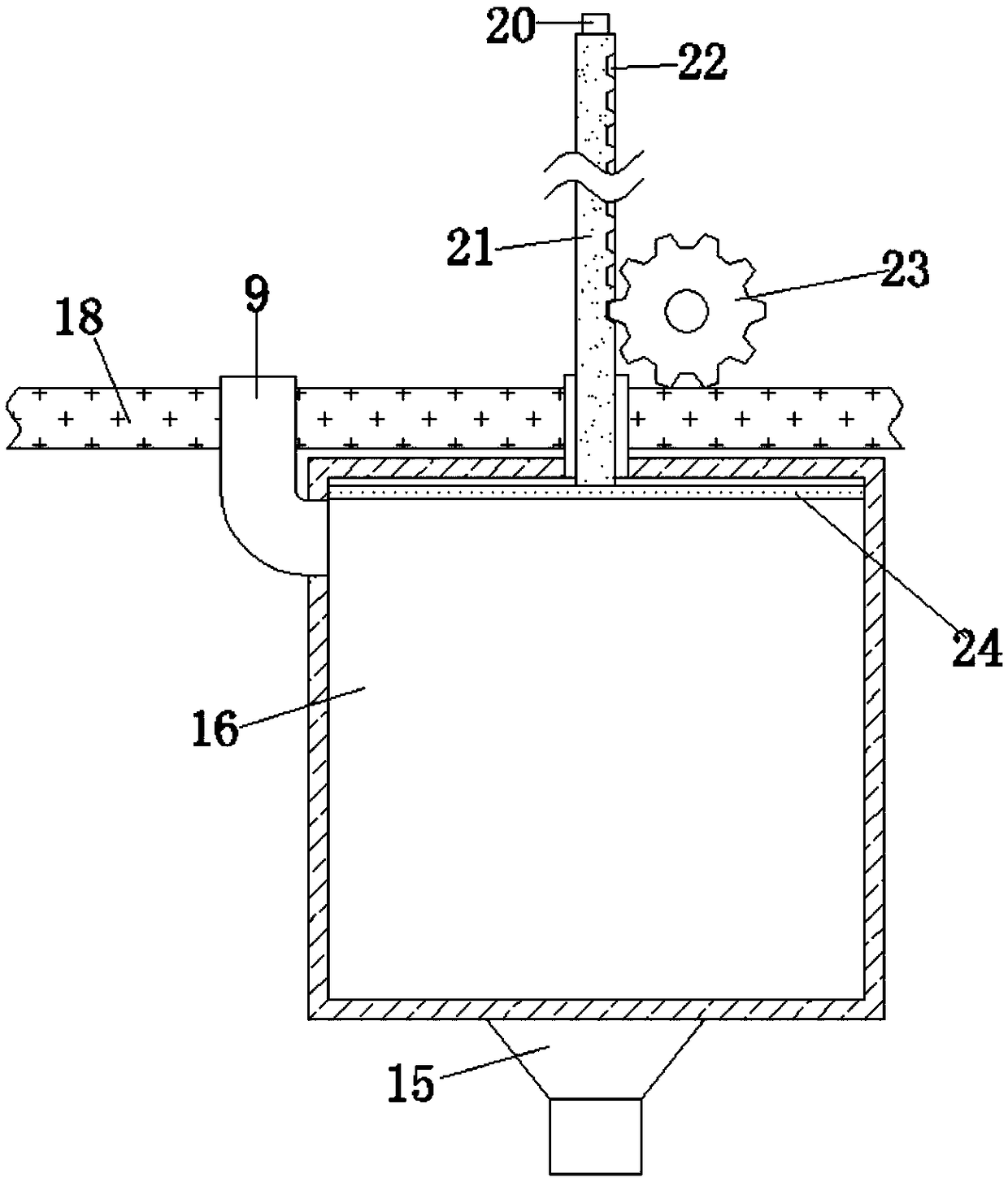 Uniform-discharging double-color filling device for cosmetic production