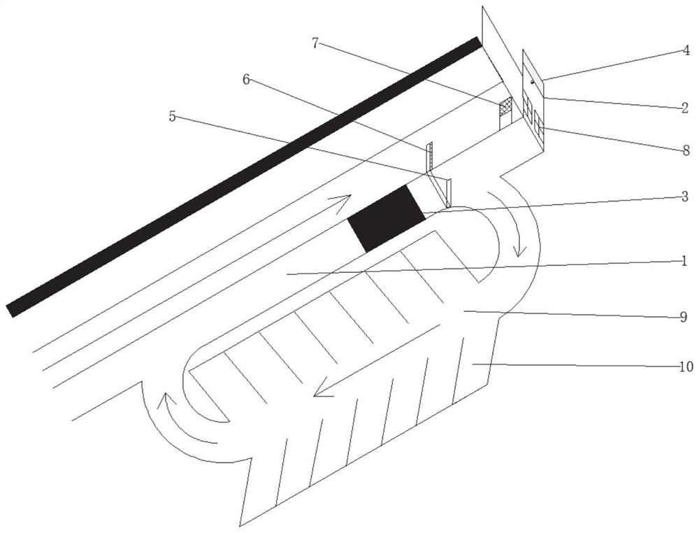 Intelligent cyclic detection system for preventing overload truck from driving into bridge