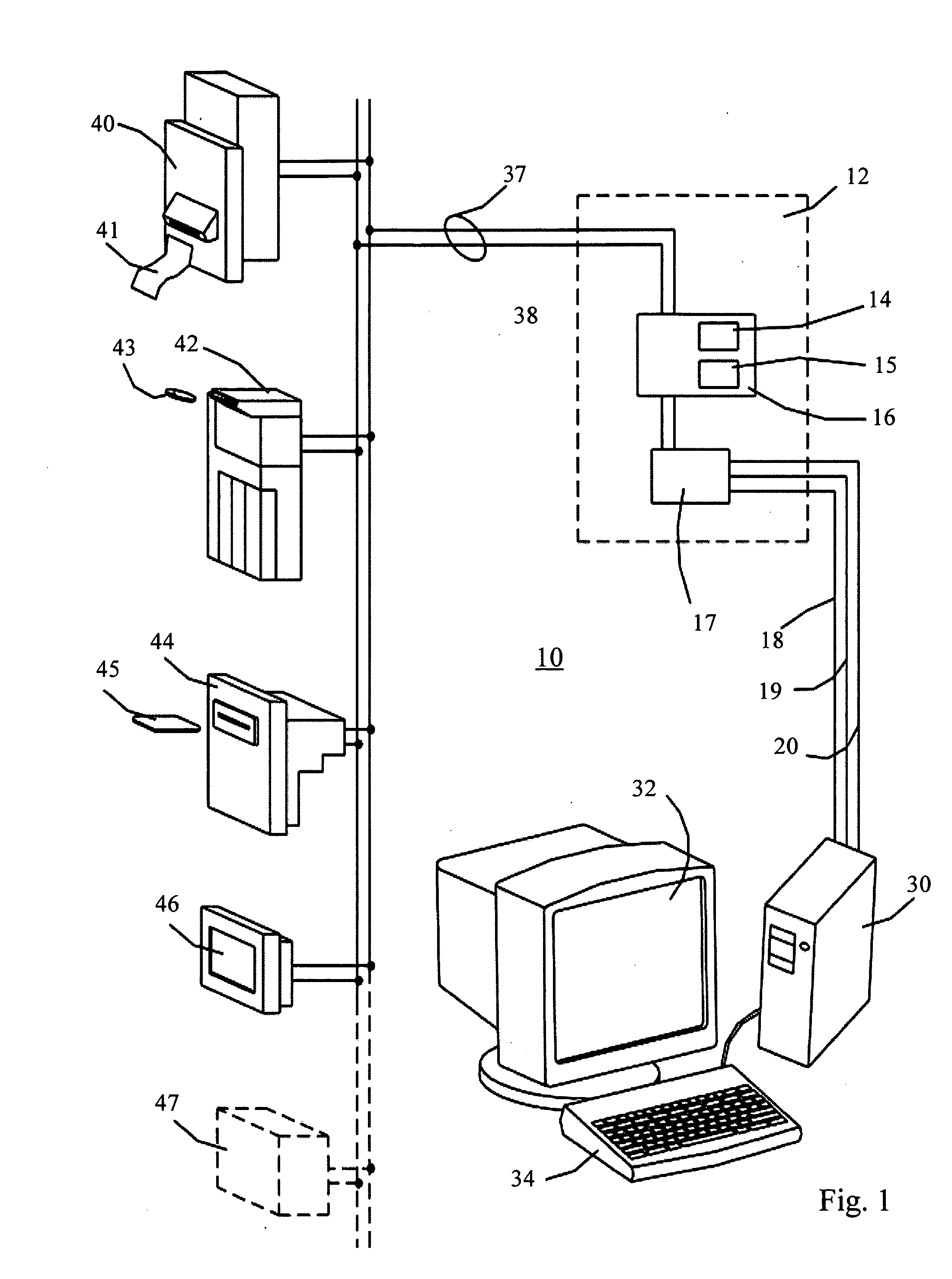 Multi-drop bus to personal computer interface