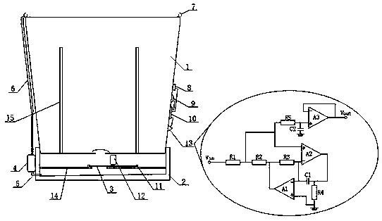 Cyclic self-watering type flowerpot with humidity detection function