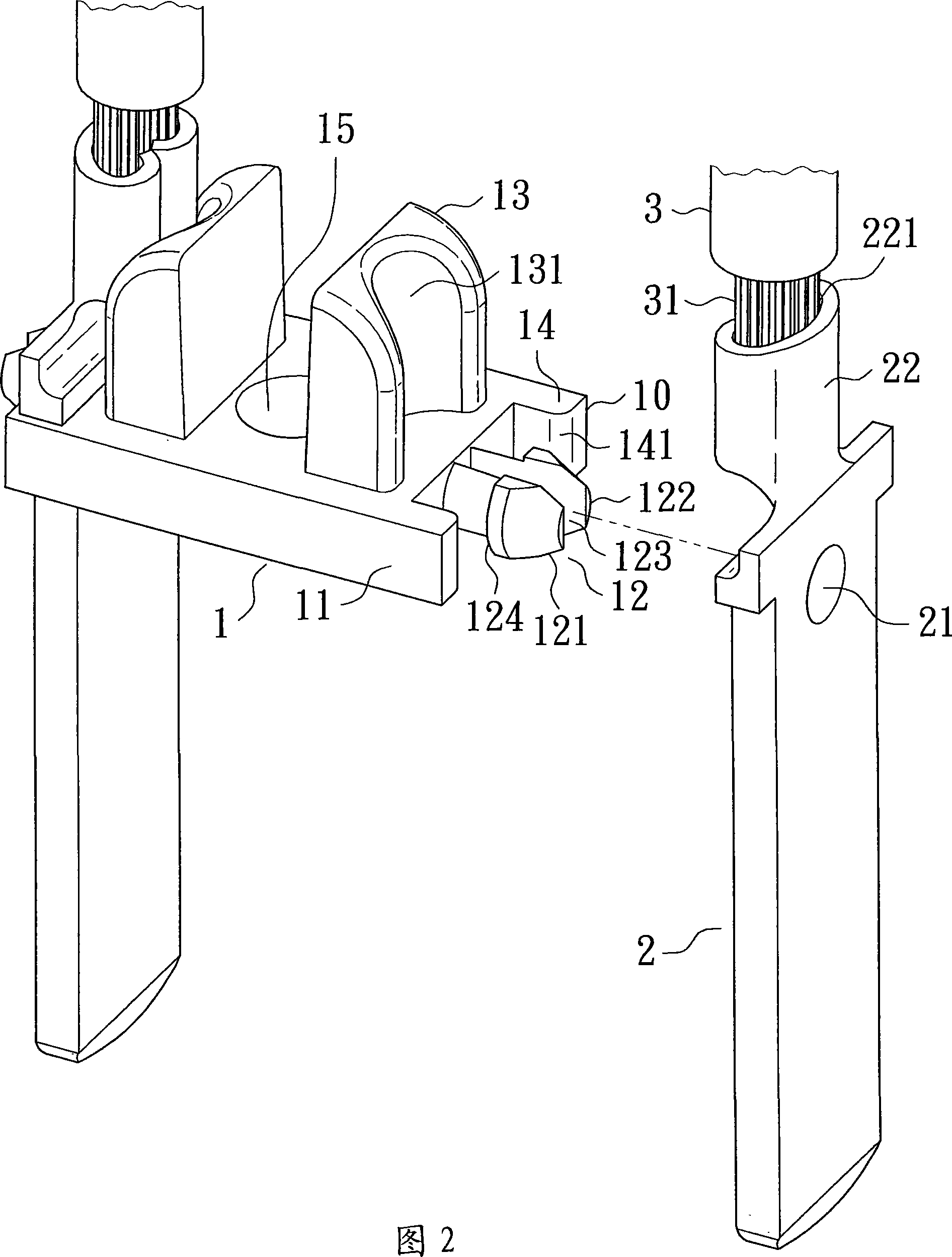 Plug internal frame and combined conformation thereof with terminal