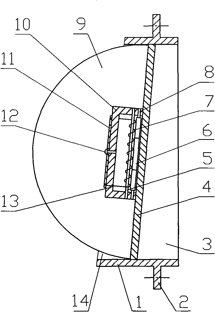 Check fire valve for flue