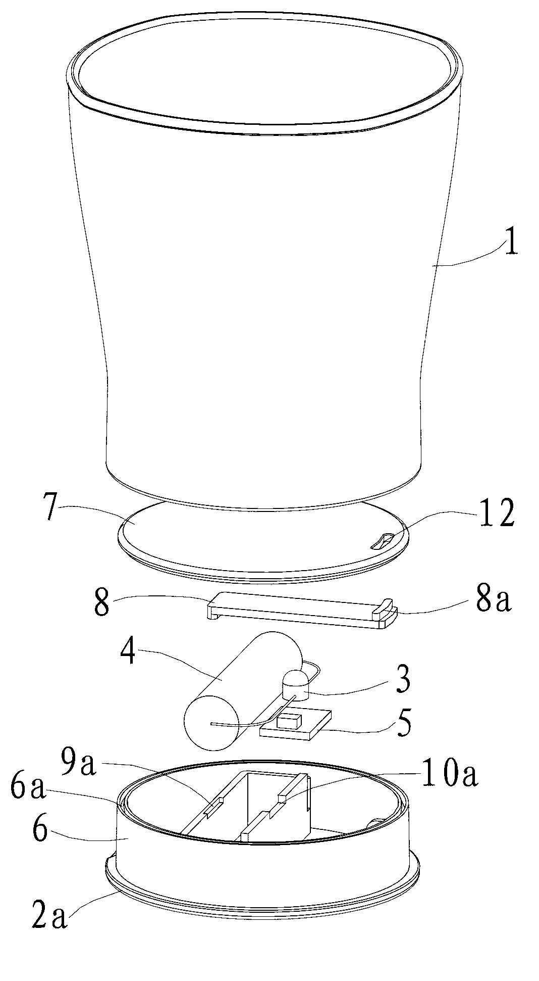 Intelligent luminous cup