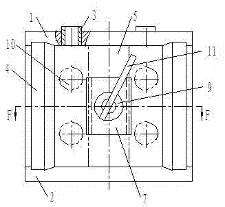 A valve hole processing device for a slice reversing valve