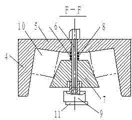 A valve hole processing device for a slice reversing valve