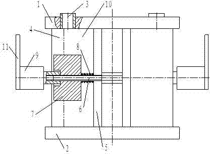 A valve hole processing device for a slice reversing valve