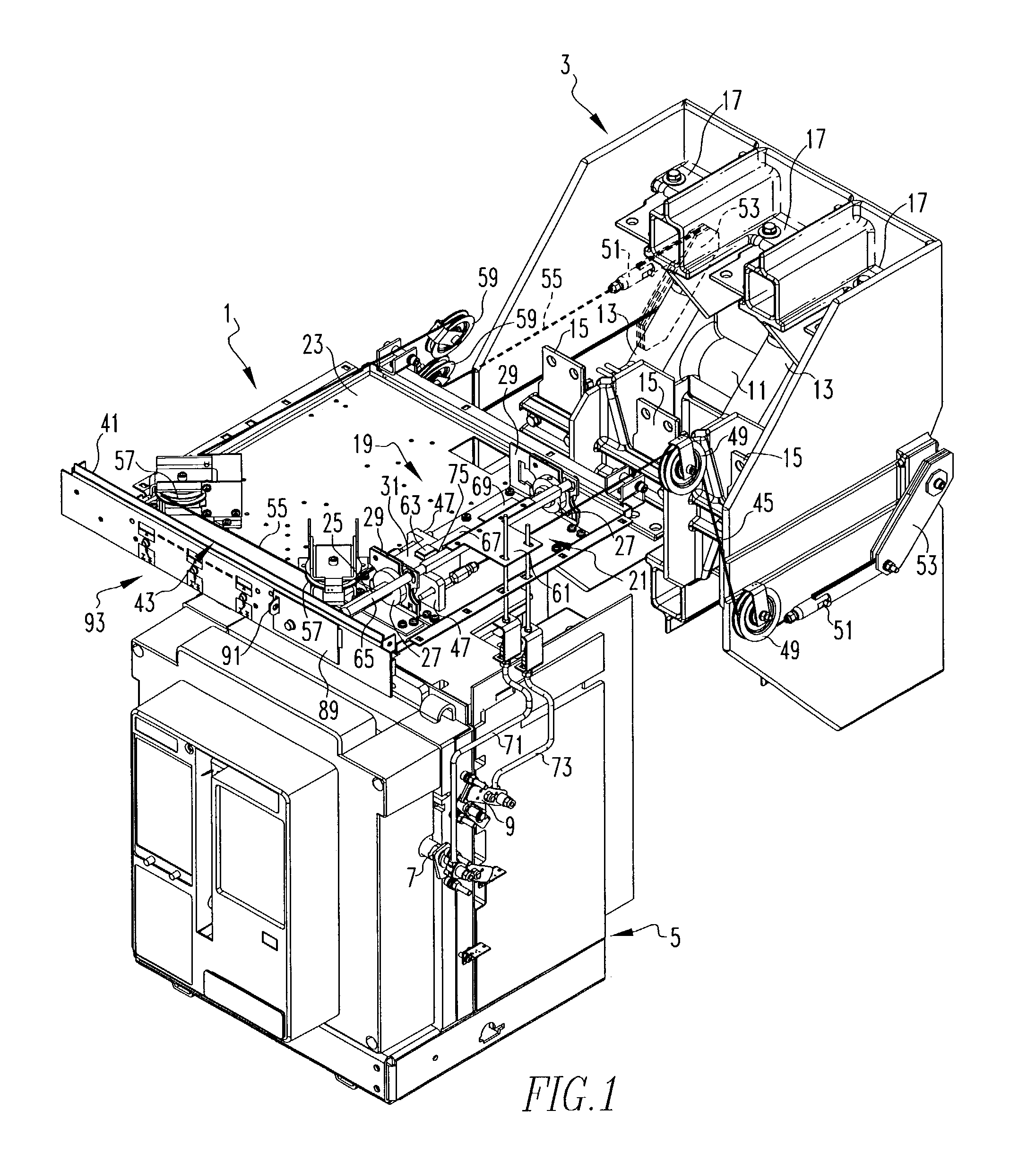 Apparatus operating an isolation switch in coordination with a circuit breaker