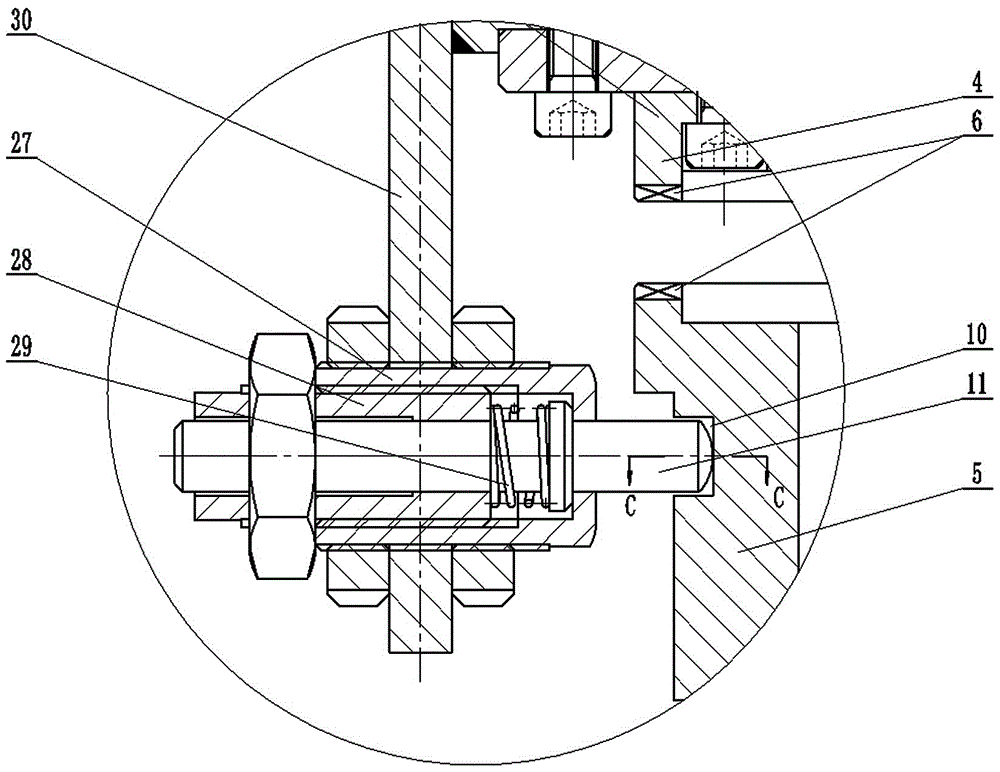 Door lock mechanism for amusement equipment cabin