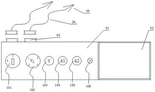 Short circuit and detection dual-purpose device used for relay protection