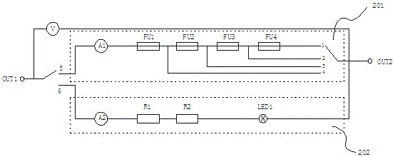 Short circuit and detection dual-purpose device used for relay protection