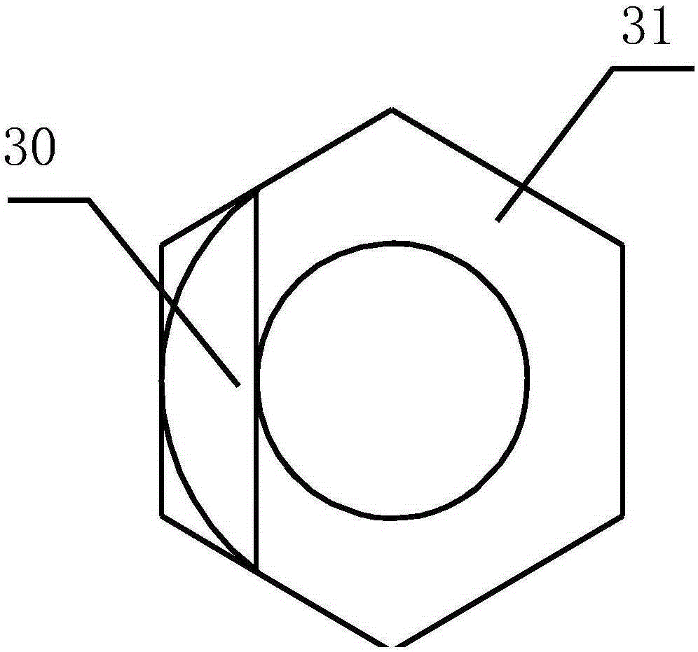 Deformed-face grooved locknut