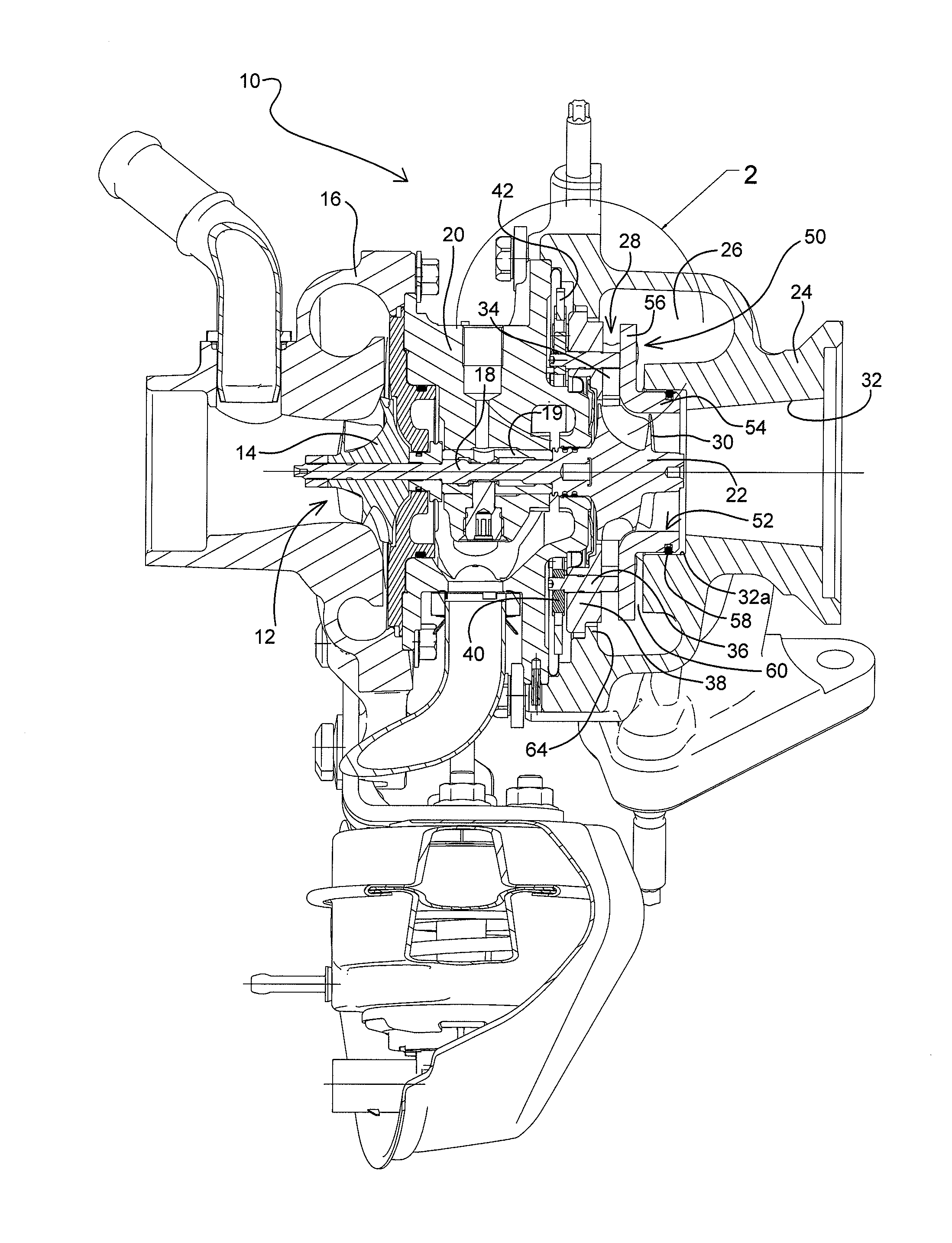 Turbocharger and Variable-Nozzle Cartridge Therefor