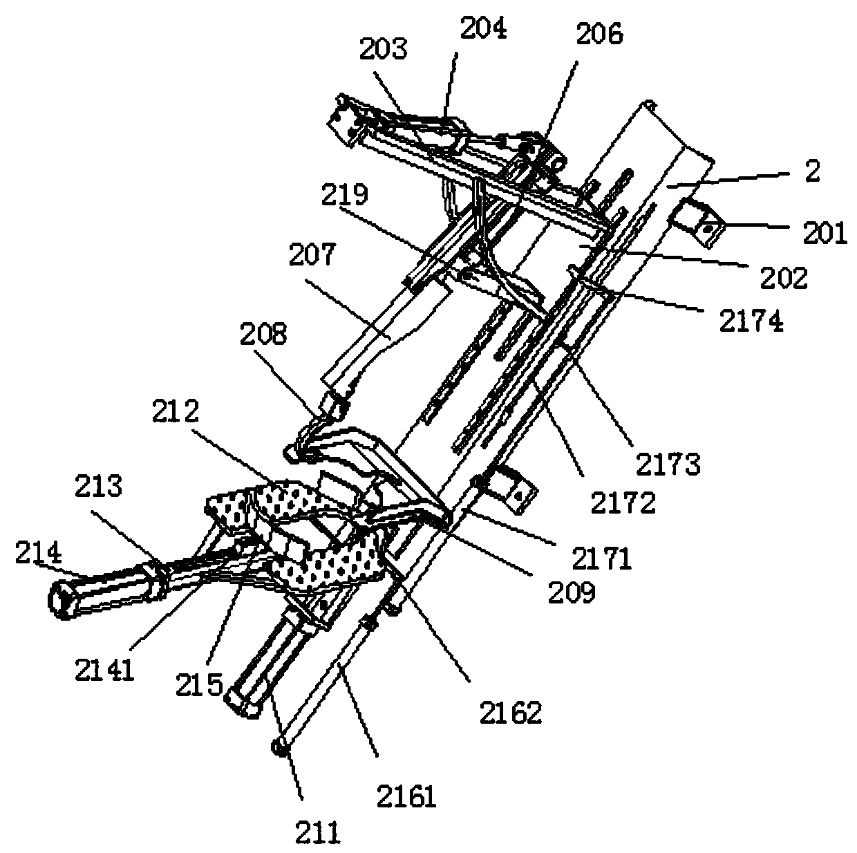 Tire dismounting equipment based on vertical simple assembly and using method thereof