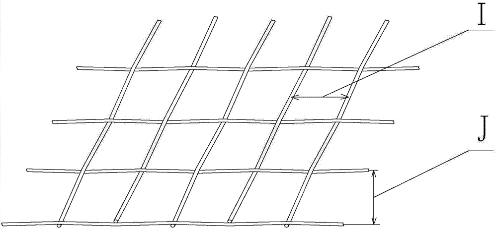 Combined-type fiber gridding rib layer product and preparation method thereof