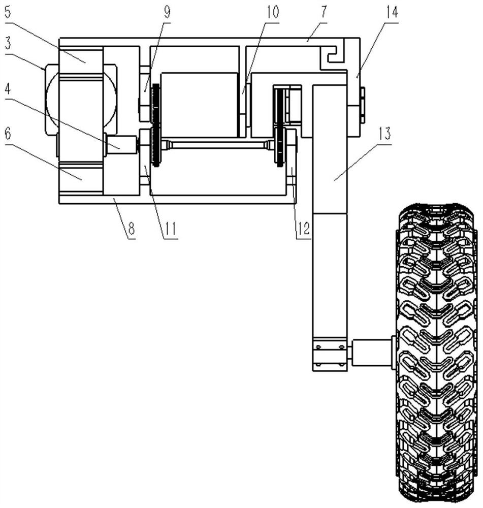 Two-degree-of-freedom hinged chassis integrated with double-torsion-bar trailing arm type independent active suspensions