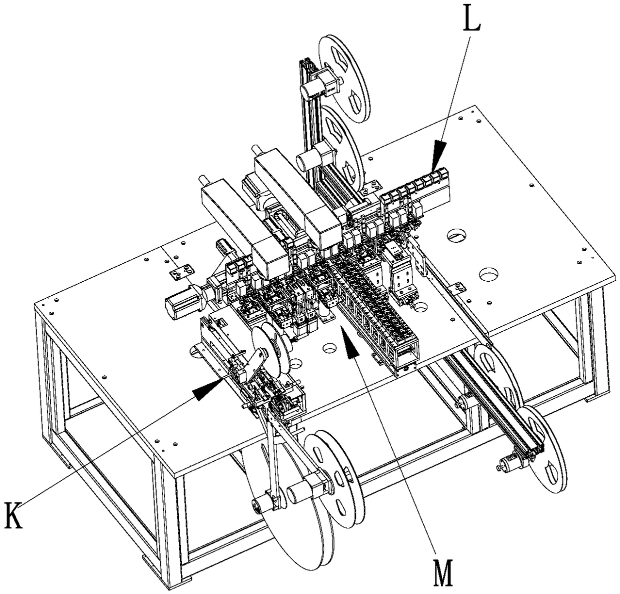 Two-dimensional transmission-type chip burning equipment