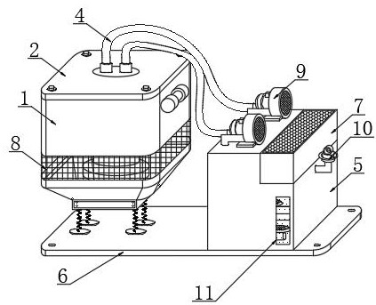 Industrial environment gas purification and dust removal device