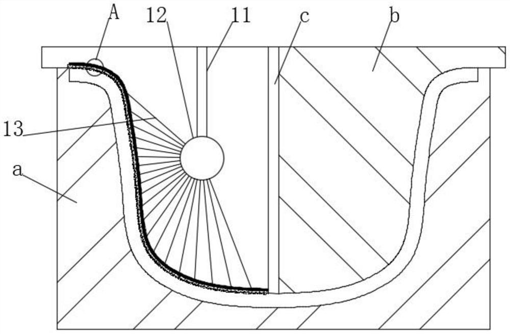 Vacuum cleaner shell soft positioning type injection molding technology