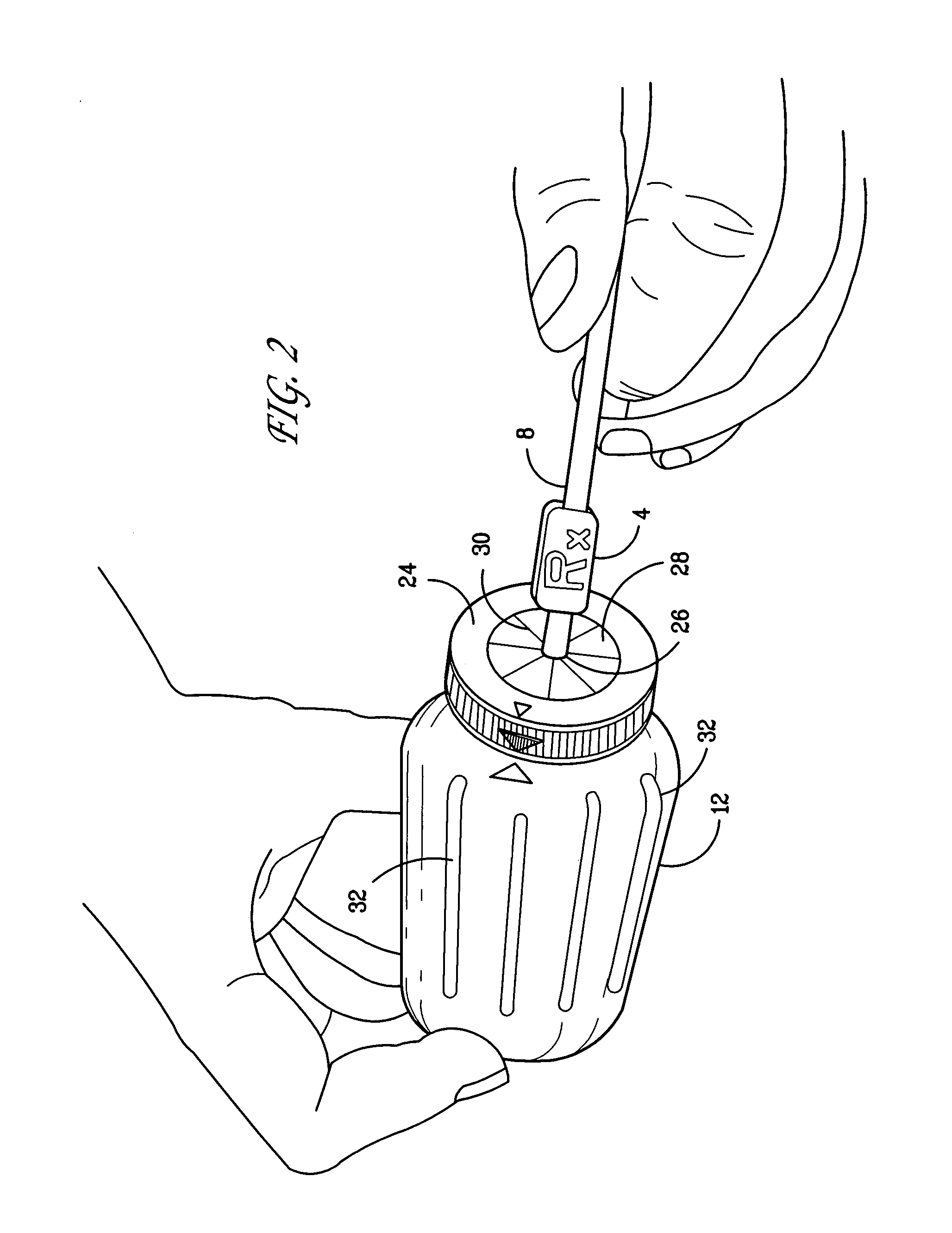 Portable container for disposing of a medicated oral dosage form