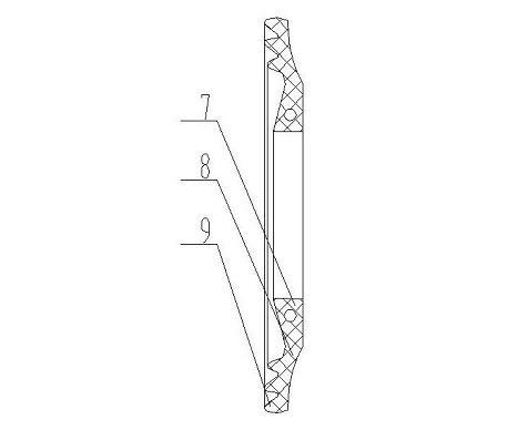 Contact dynamic sealing method and disc sealing ring dynamic sealing device