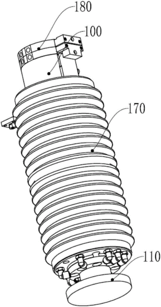 Force-controlled polishing device and polishing robot applying force-controlled polishing device