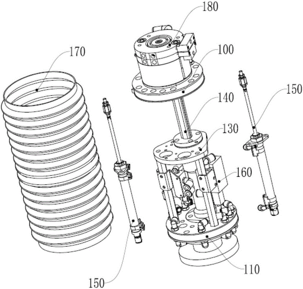 Force-controlled polishing device and polishing robot applying force-controlled polishing device