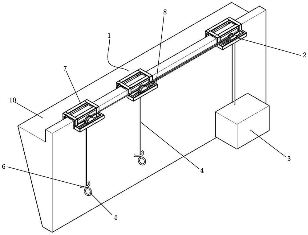 Variable mooring device for fish gathering platform