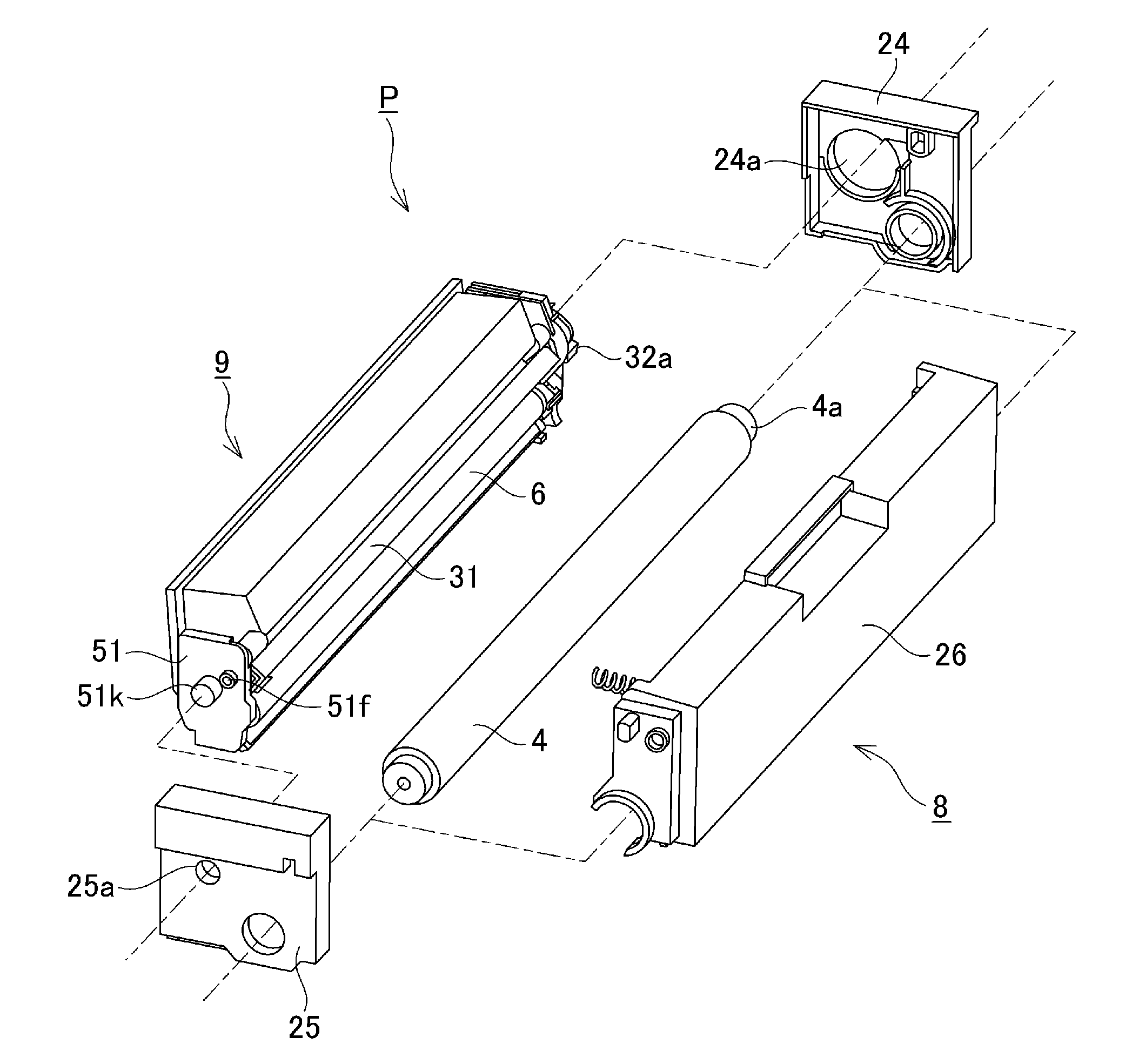 Developing device, process cartridge and drum unit