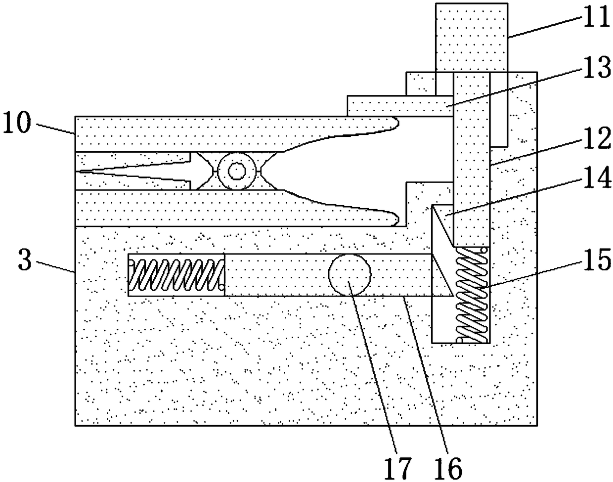 Processing clamp for producing garment cuffs