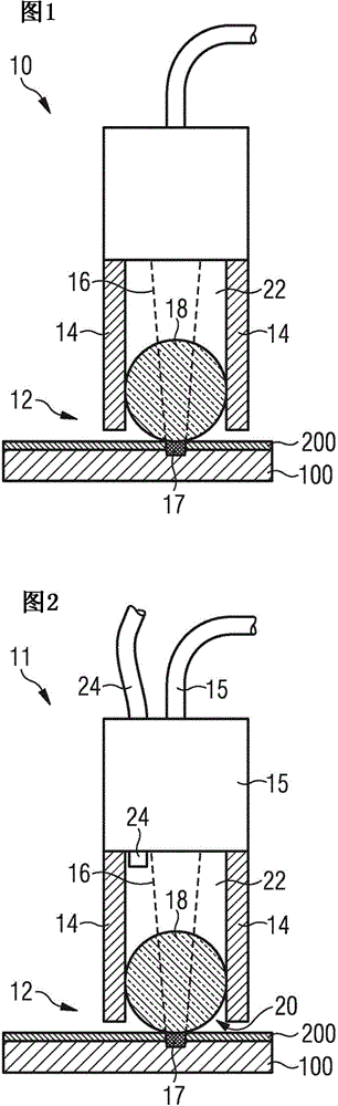 Device for laser transmission welding and method for laser transmission welding