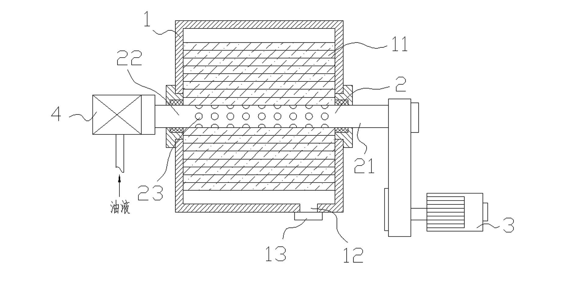 Oil liquid cleaning and filtering device