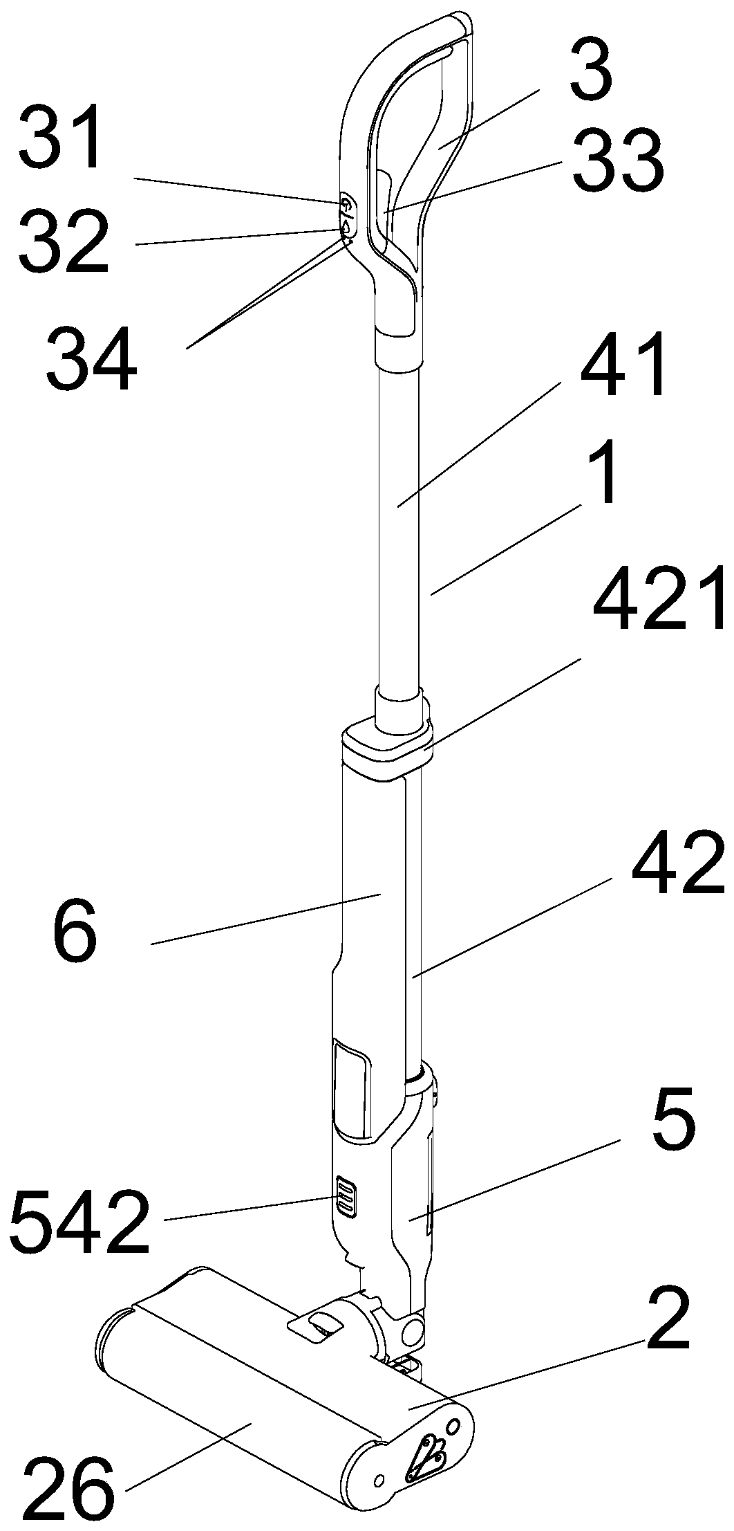 Floor brush assembly and vertical cleaning machine with same