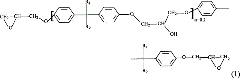 Modified epoxy resin adhesive and its preparation process