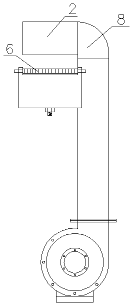 Air blowing drying machine for water cooling bracing pelletizer