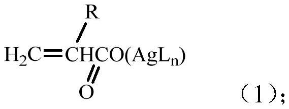 Soluble silver ion-containing polymerizable monomer and preparation method thereof, silver-containing polymer and antibacterial coating