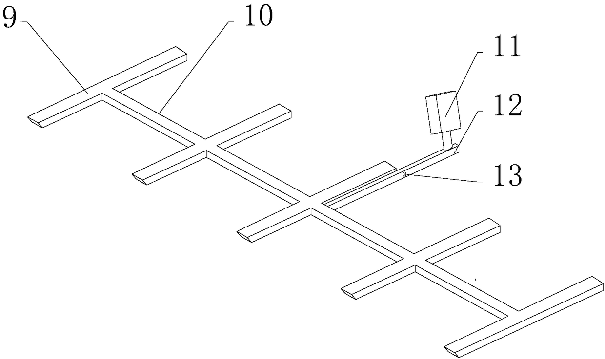 Collecting frame for steel pipe production technical services