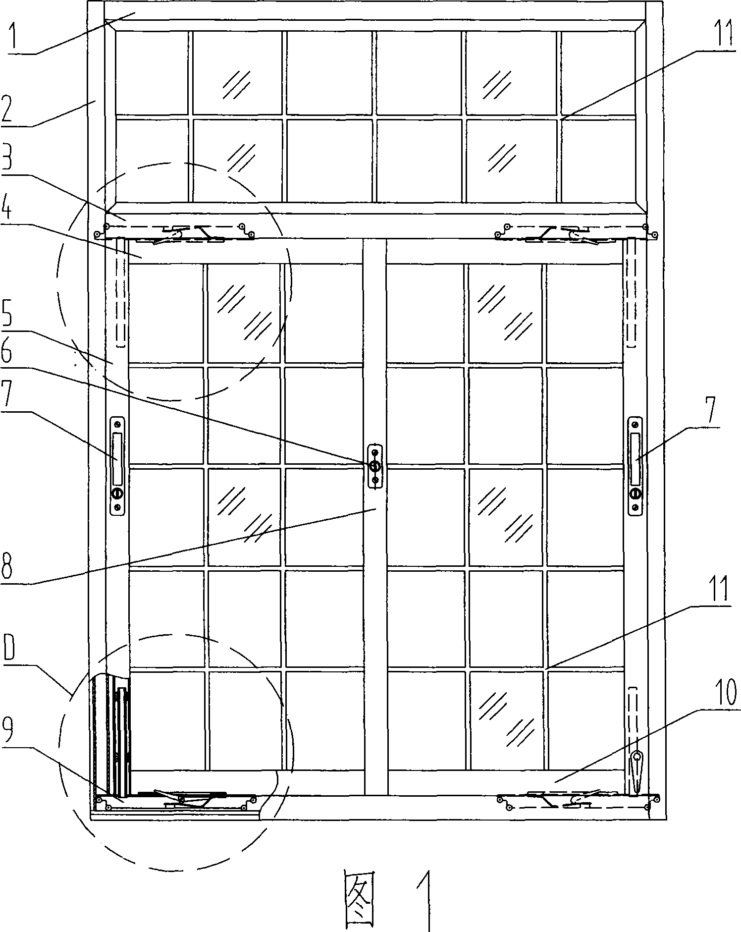 Sliding, side hung and rotary three-purpose antitheft window